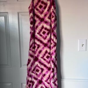 Japna Pink and Purple Maxi Dress
